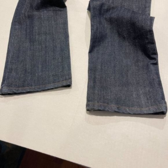 Mossimo Womens Straight Leg Low Rise Jeans Size 13 Dark Idigo Wash Embroidered - Picture 5 of 11